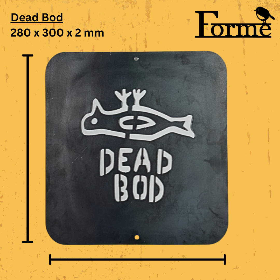 Hull 'Dead Bod' Steel Wall Art Tribute / Hull City / Iconic / Yorkshire Day Gift
