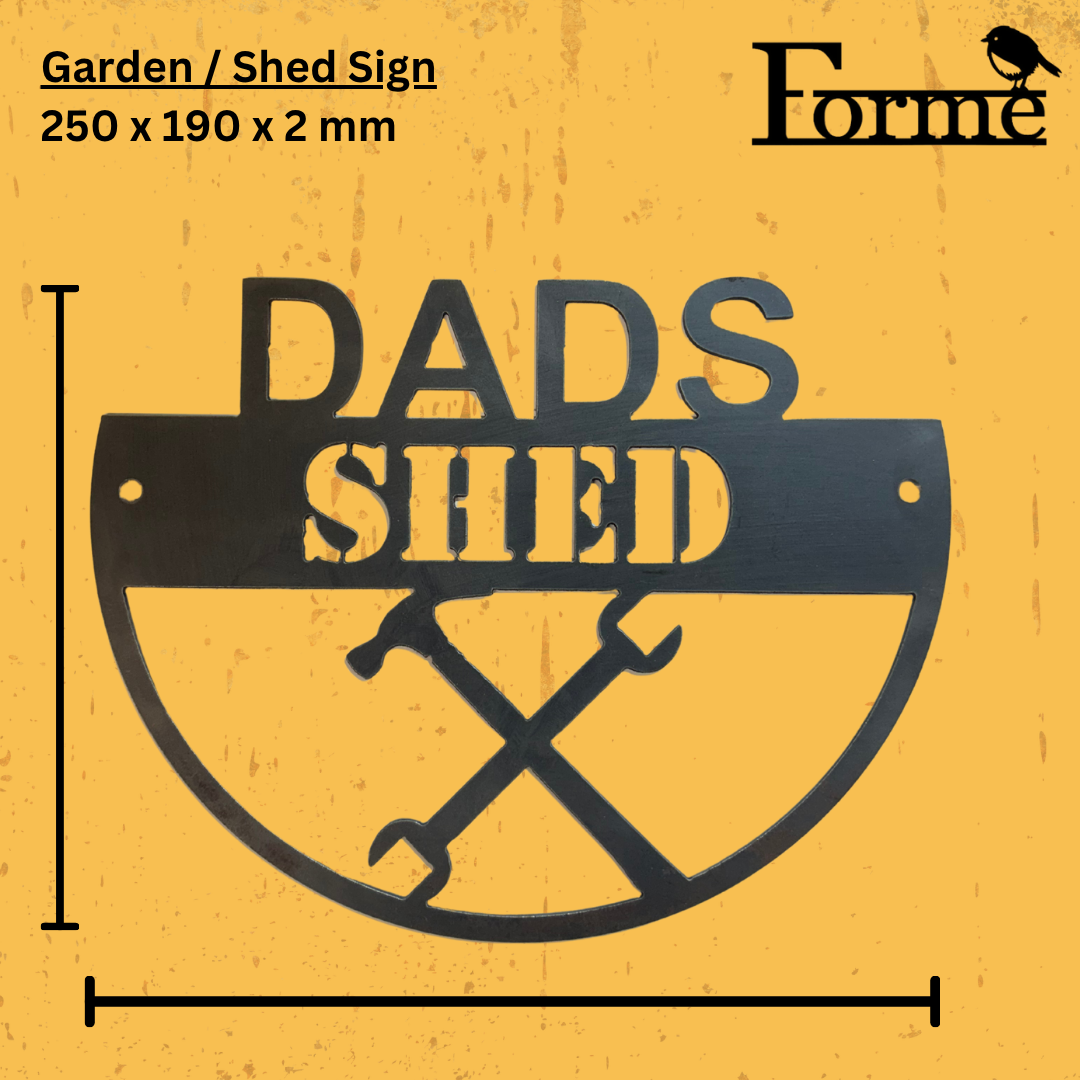 Garden and Shed Signs for Mum, Dad, Grandma and Grandad . Rusty Metal Sign for Garden