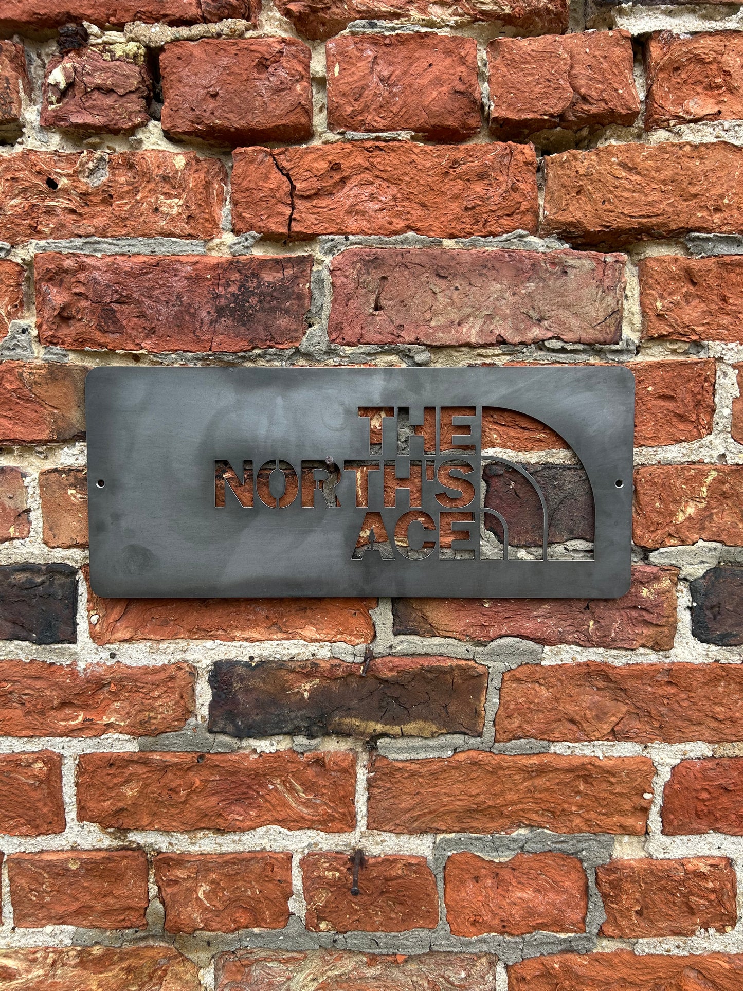 'The North's Ace' Steel Wall Art / Iconic / Yorkshire Day Gift / North of England