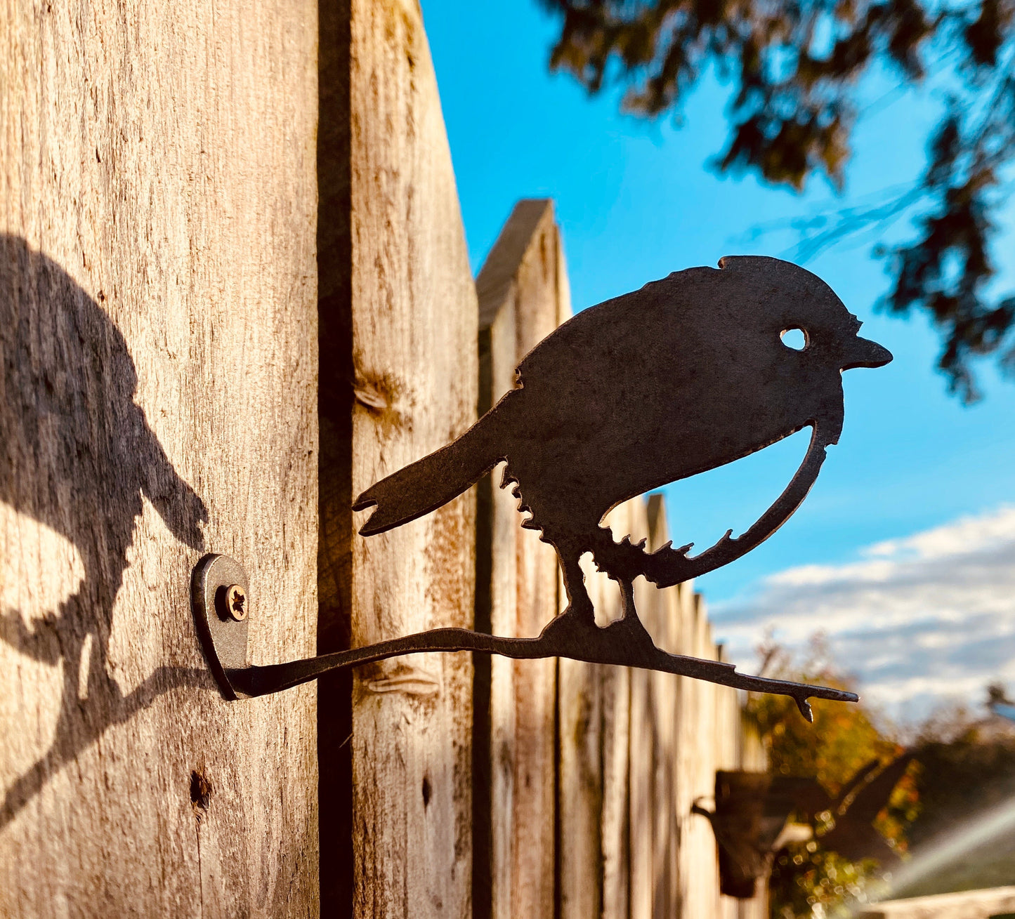 Geoff The Robin. Metal Bird for Home and Garden.