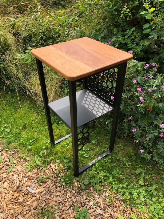 Steel Bee Side Table/ home decor/ furniture/ living room/ bedroom/ save the bees/ bee lover/ honey bee.