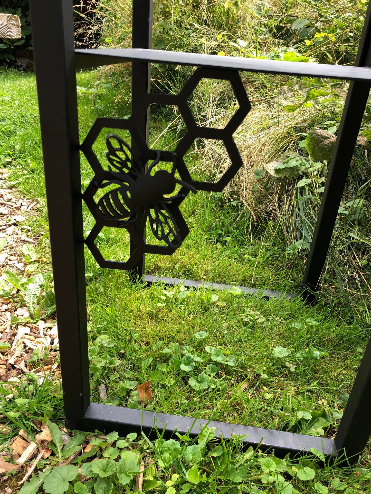 Steel Bee Side Table/ home decor/ furniture/ living room/ bedroom/ save the bees/ bee lover/ honey bee.