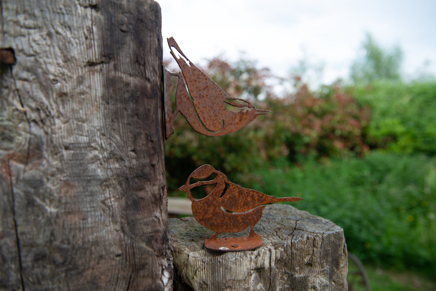 Norma The Nuthatch Metal Bird Garden Ornament Rusty Art Mothers Day
