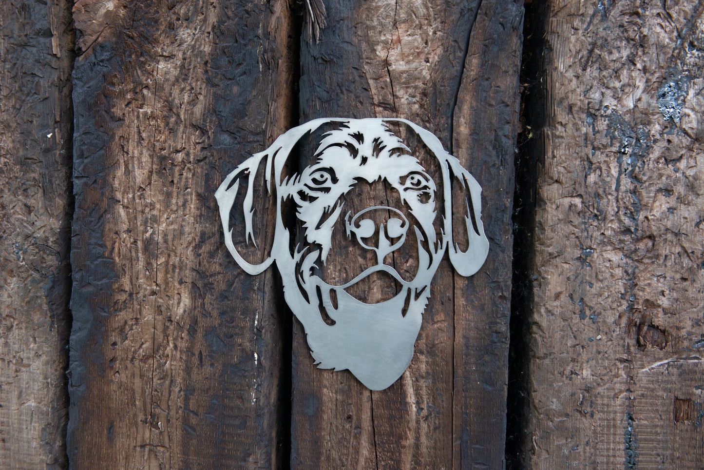 Steel Labrador Head Dog Gift Present Pet Portrait Metal Dog Head Home & Garden