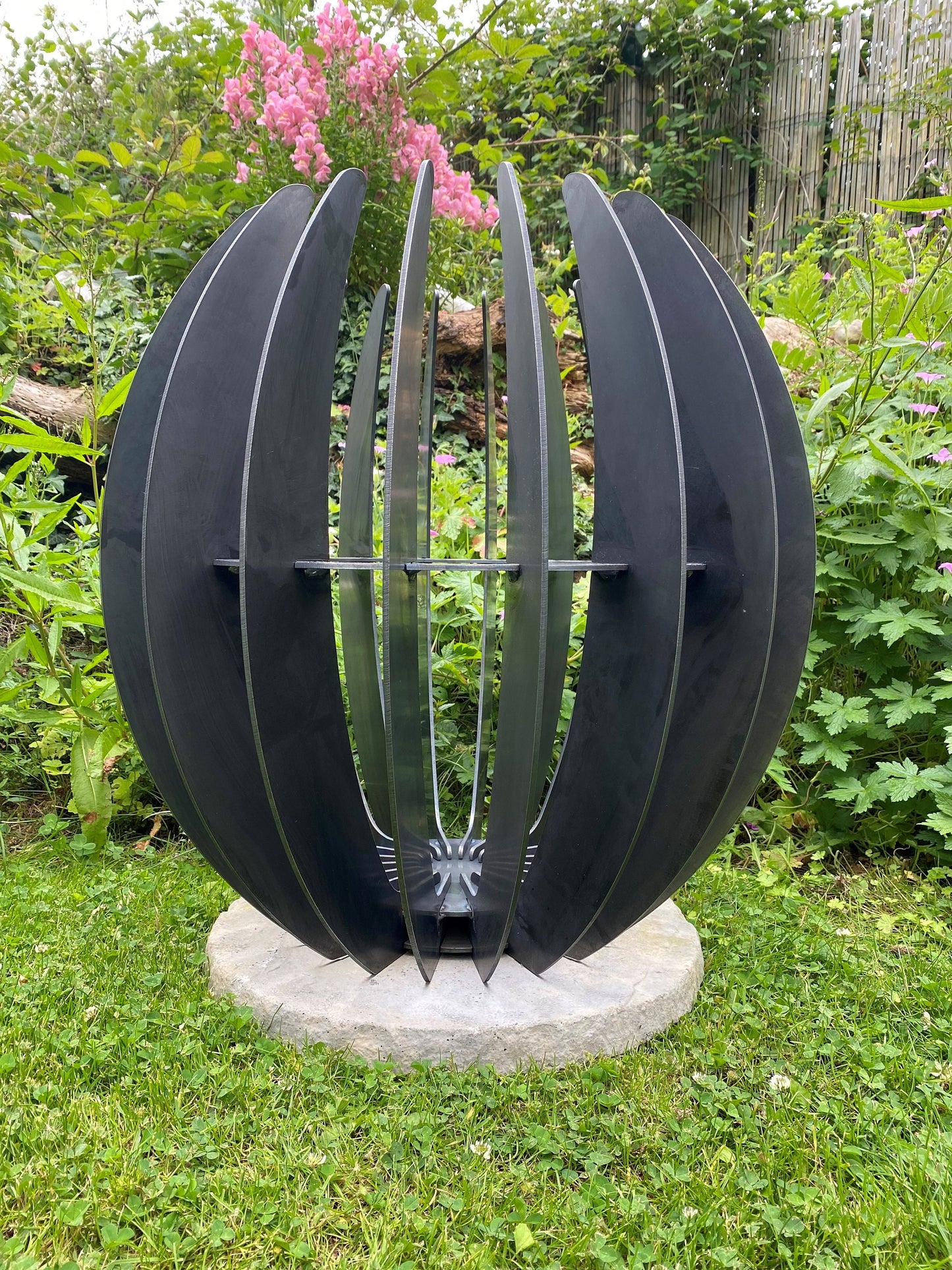 Garry Fire Pit . Large . Garden . Steel . Cozy Garden . 11th Wedding Anniversary . Gift