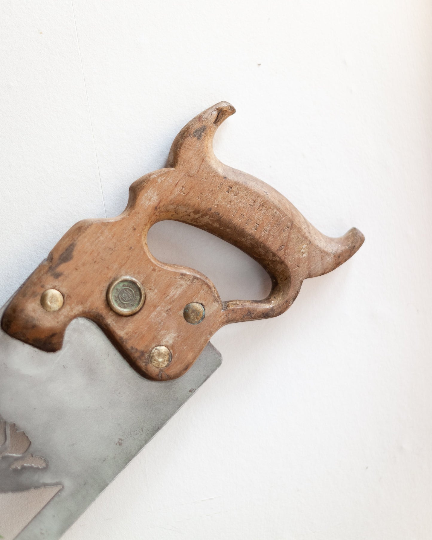 Decorative Vintage Saw Hunter And Dog Unusual Gift / Fathers Day