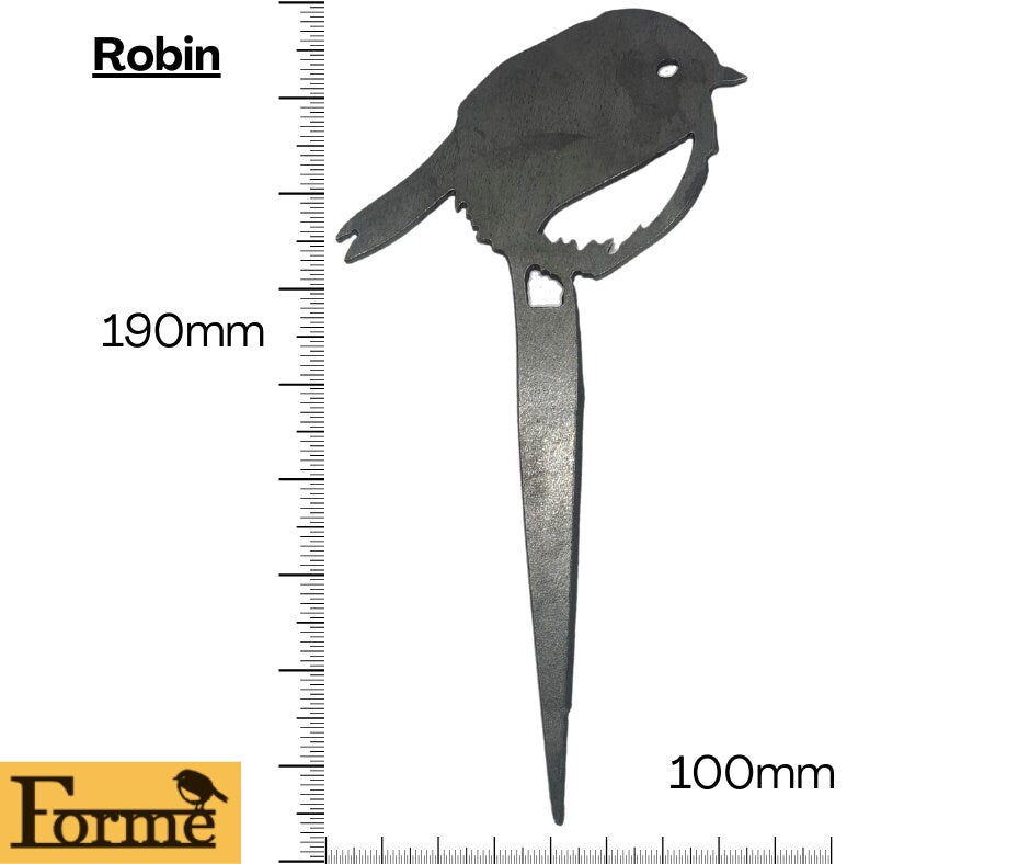 Robin Pot Spike with dimensions and Forme Logo