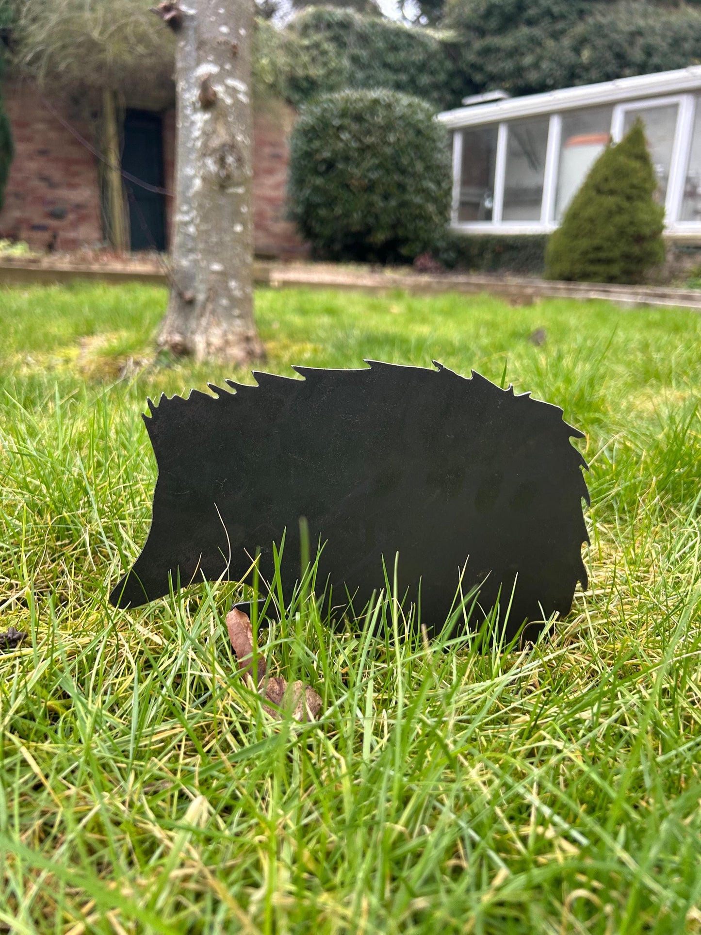 Sarah The Hedgehog . Two Styles Available Steel Garden Art . Garden Decoration . Rusty Hedgehog Mothers Day