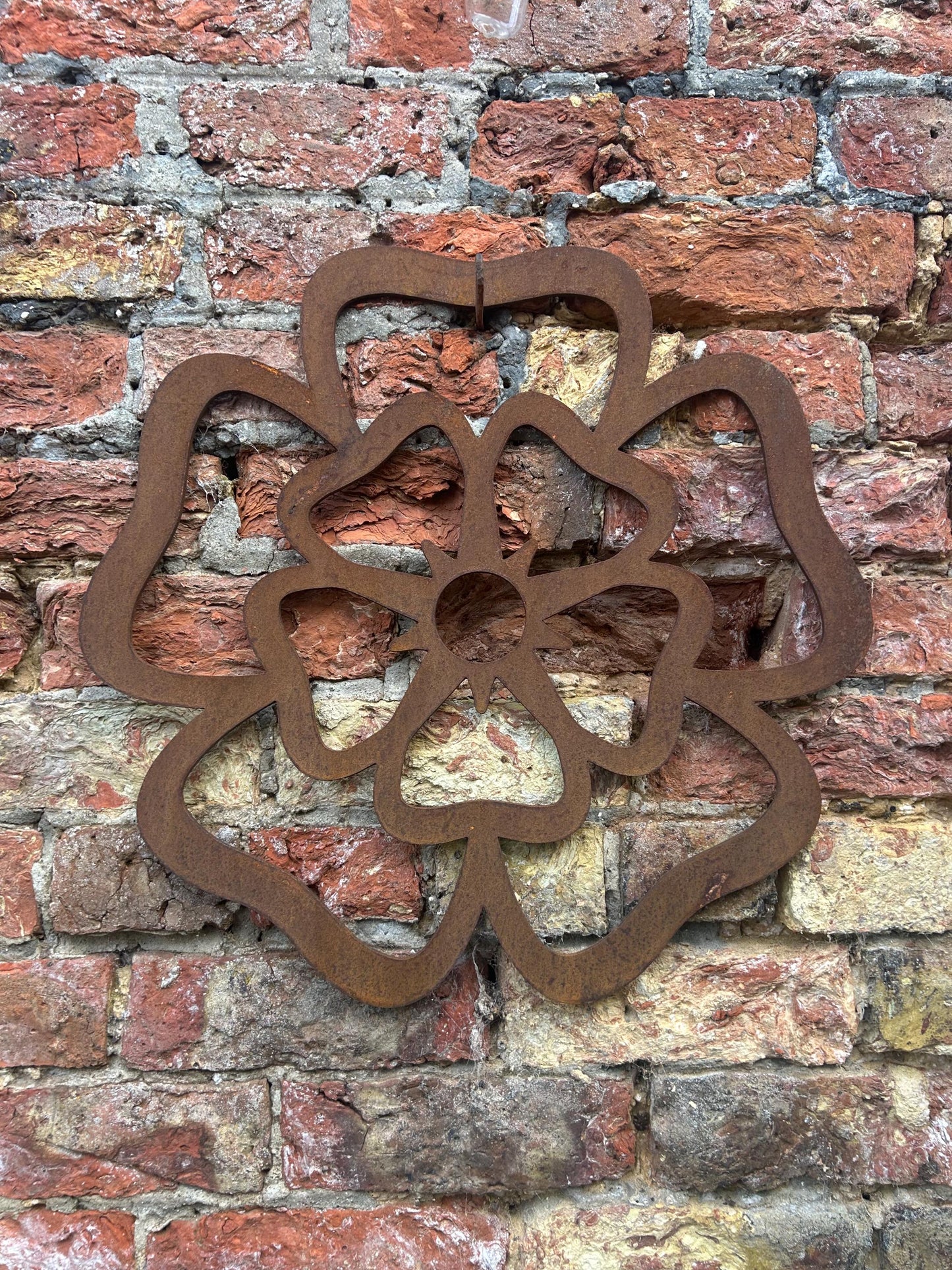 Giant Steel Yorkshire Rose For Wall Garden Kitchen Living Room Home Decor Fathers Day Yorkshire Day Gift