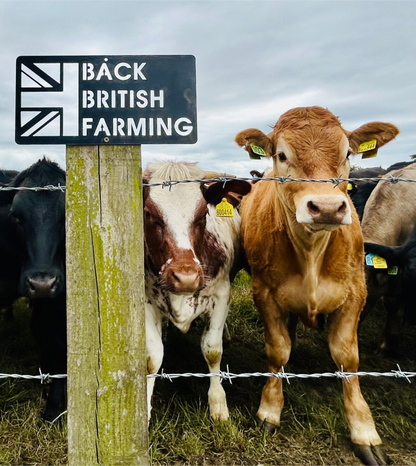 Back British Farming Steel Sign . Farmers . Awareness . Gifts for Home and Garden