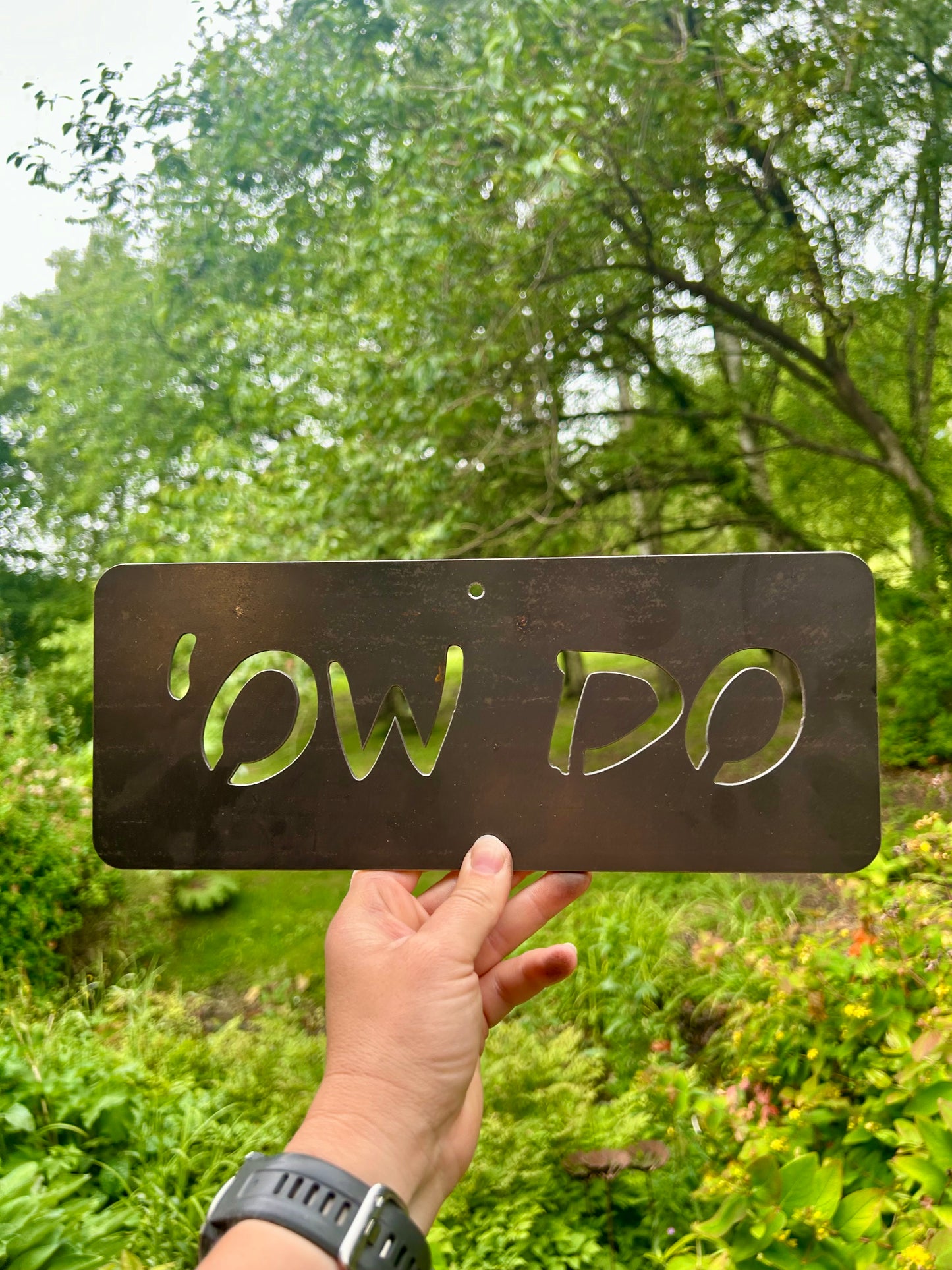 Ow Do / Reet-O / Now Then Wall Sign. Funny Yorkshire Phrase. Home and Garden Decor.