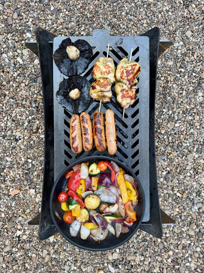 Jack - Flat Pack Steel Fire Pit & BBQ - Portable/Collapsible