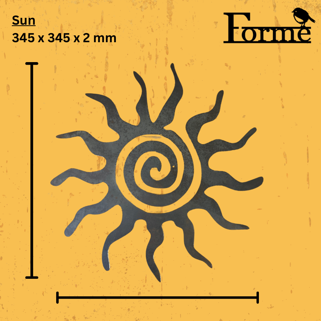 Steel Sun • Sunshine • Home & Garden Gift • Wall Art • Mothers Day