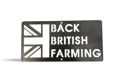 Back British Farming Steel Sign . Farmers . Awareness . Gifts for Home and Garden