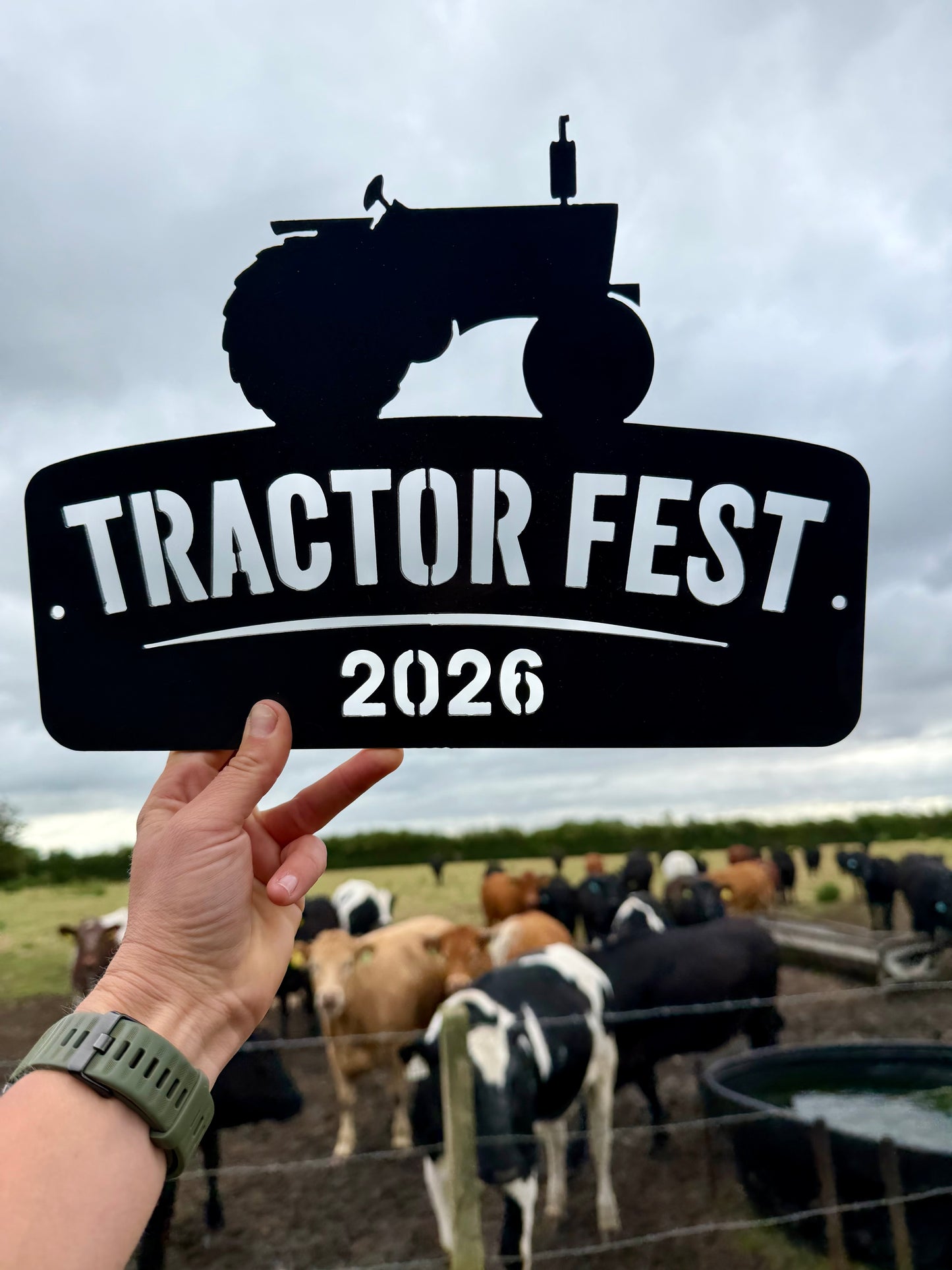 Tractor Fest Dated Steel Sign