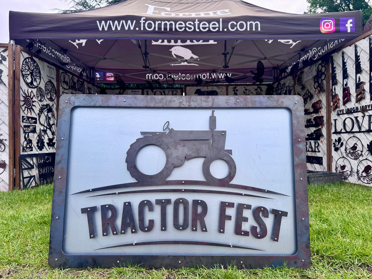 Tractor Fest Dated Steel Sign