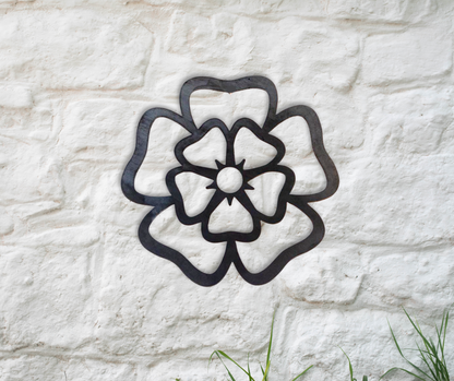 Steel Yorkshire Rose for Home and Garden. A perfectly packaged gift for any occasion.