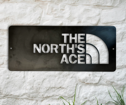 'The North's Ace' Steel Wall Art / Iconic / Yorkshire Day Gift / North of England