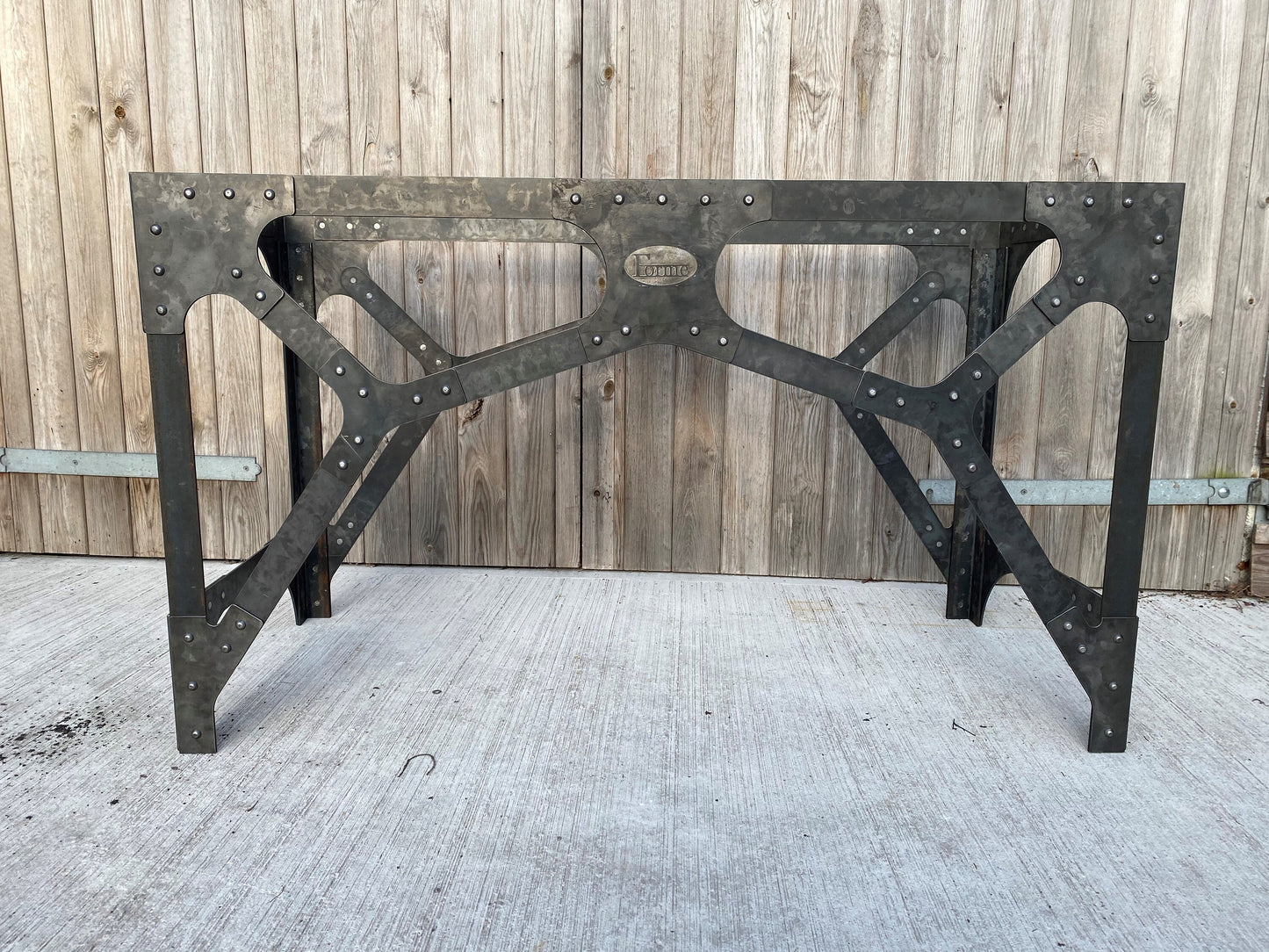 Industrial Style Butchers Block / kitchen island / side table / Steel / Unusual