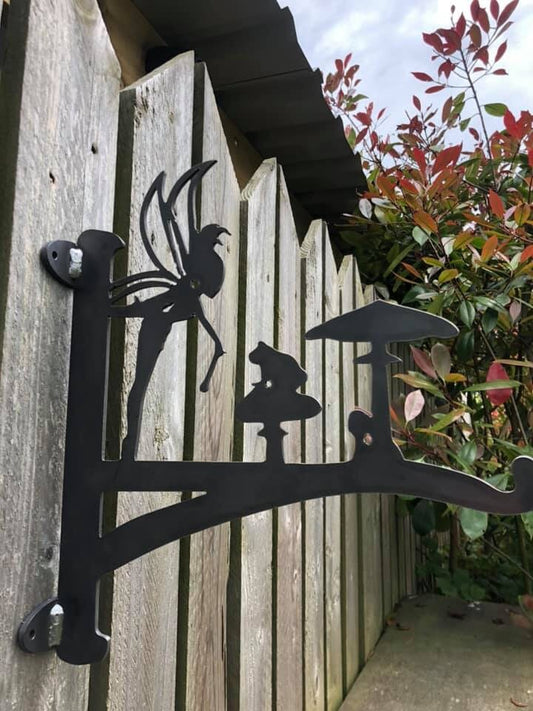 Fairy & Frog Hanging Basket Bracket