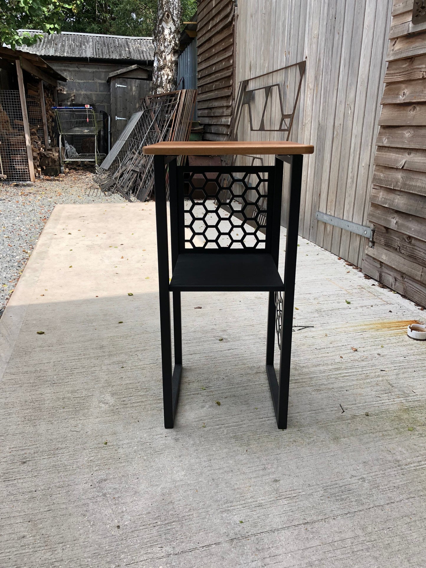 Steel Bee Side Table/ home decor/ furniture/ living room/ bedroom/ save the bees/ bee lover/ honey bee.