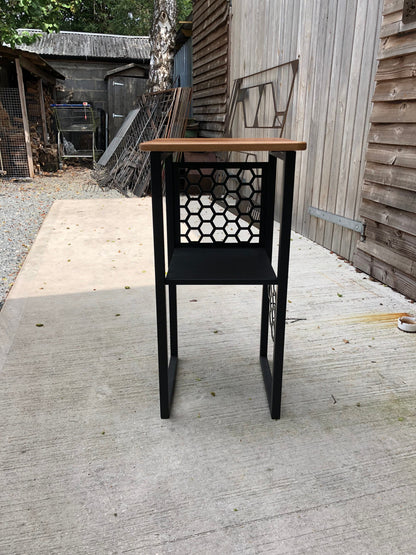 Steel Bee Side Table/ home decor/ furniture/ living room/ bedroom/ save the bees/ bee lover/ honey bee.