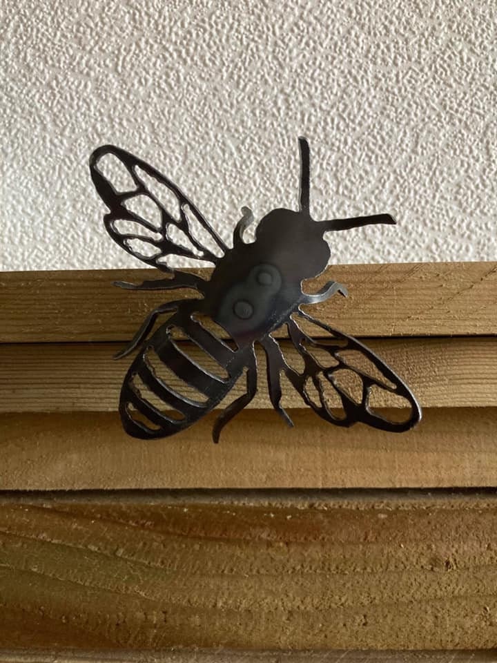 Stephen The Bee - Wall Art  Rusty Bee  Save The Bees  Bee Gift