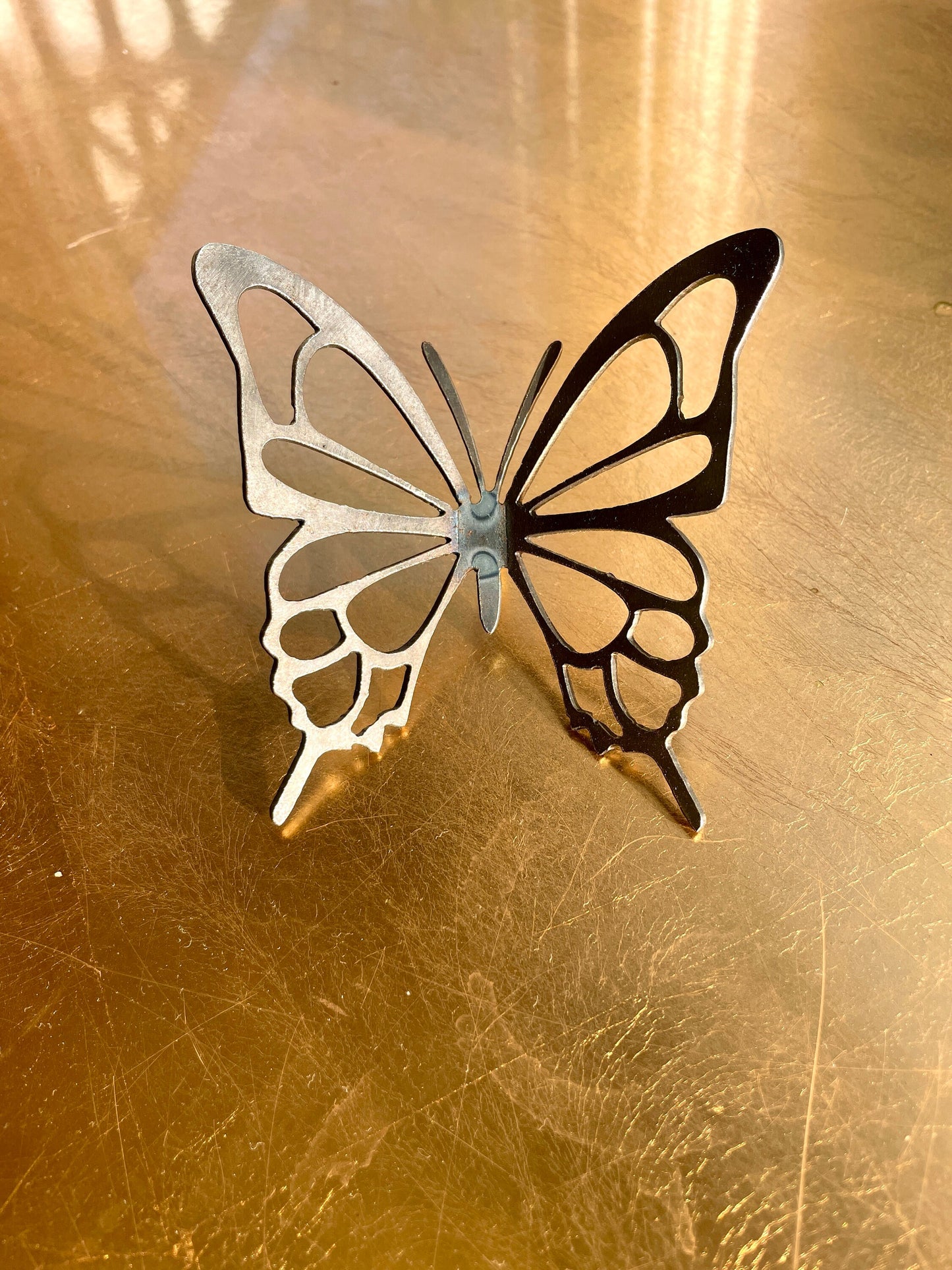 Polly The Butterfly - Small Wall Mounted Butterfly  Garden Ornament  Entomology  Rusty Butterfly  Mothers Day
