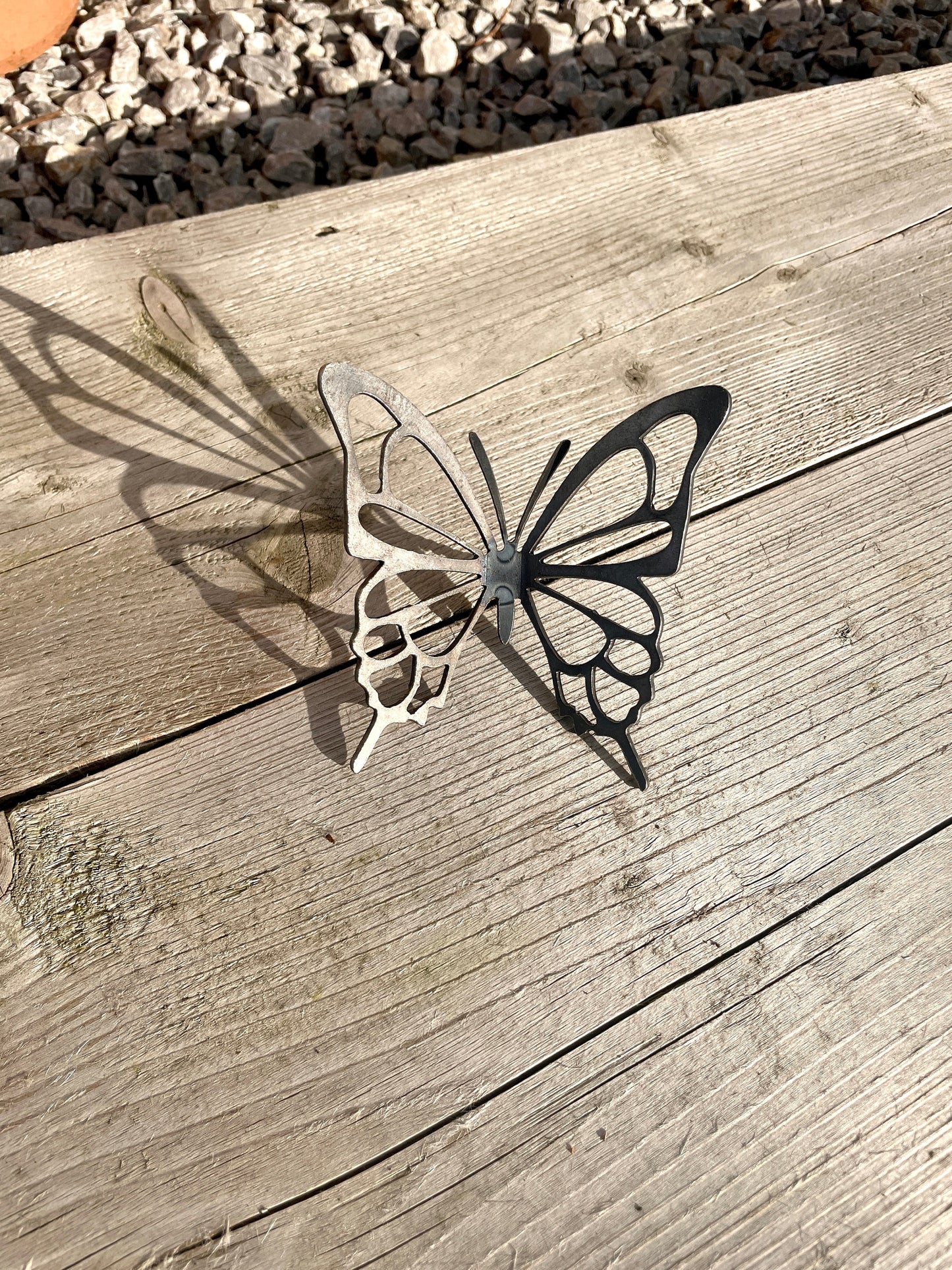 Polly The Butterfly - Small Wall Mounted Butterfly  Garden Ornament  Entomology  Rusty Butterfly  Mothers Day