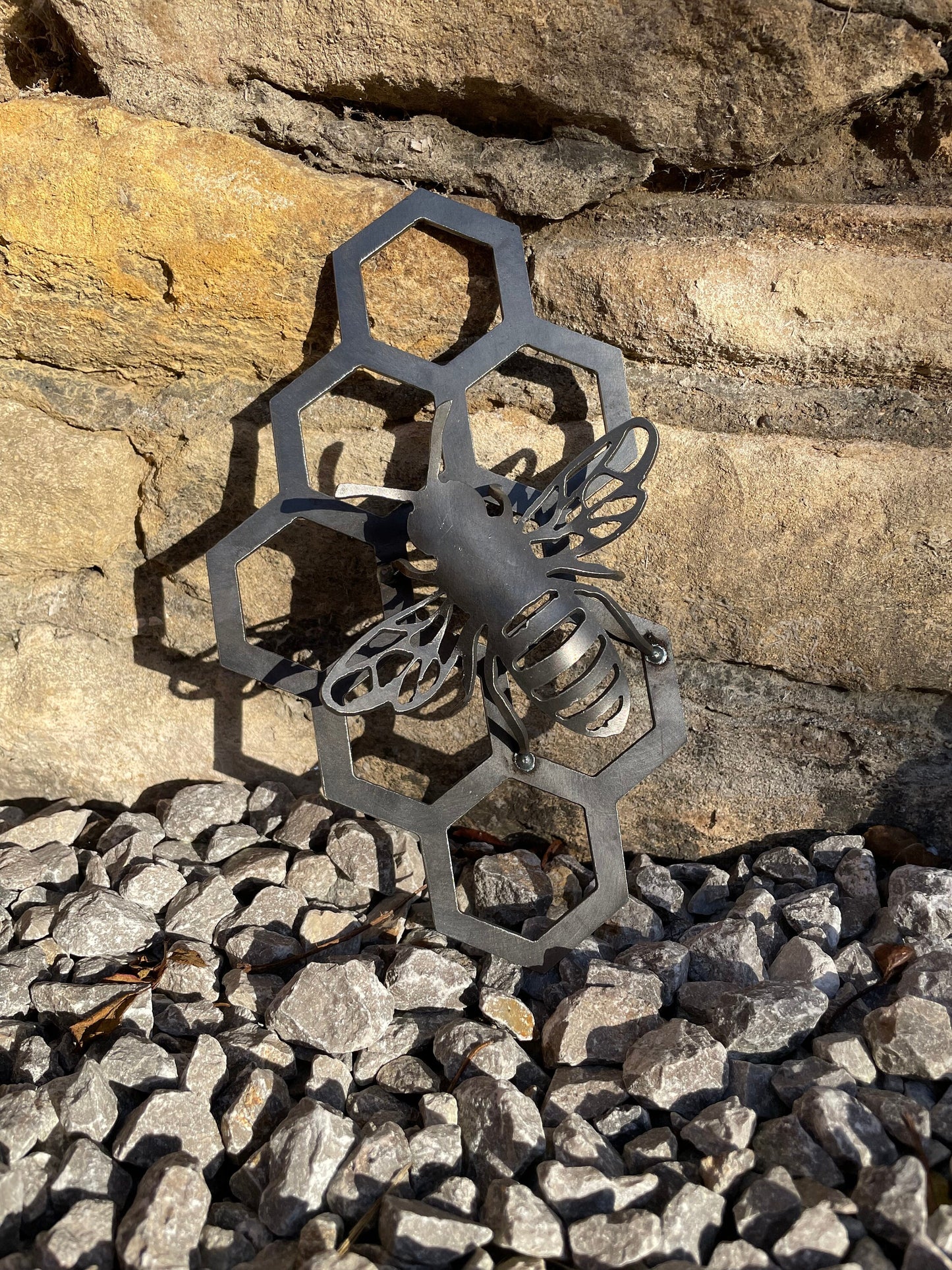 What's The Buzz Gift Set . Save The Bees  Rusty Wall Art  Rusty Garden Ornament  Entomology  Rusty Bee  Mothers Day