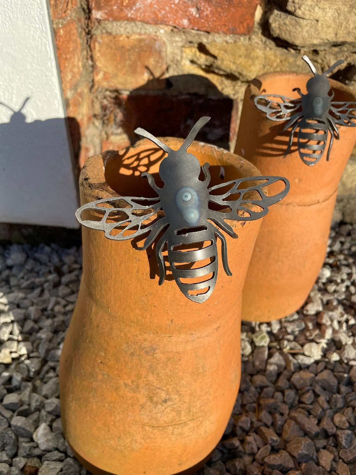 What's The Buzz Gift Set . Save The Bees  Rusty Wall Art  Rusty Garden Ornament  Entomology  Rusty Bee  Mothers Day