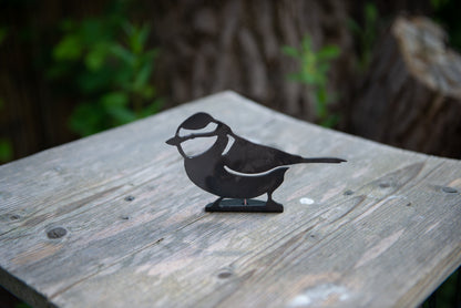 Tina The Blue Tit - Fence Topper  Garden Ornament  Rusty Art  Metal Birds