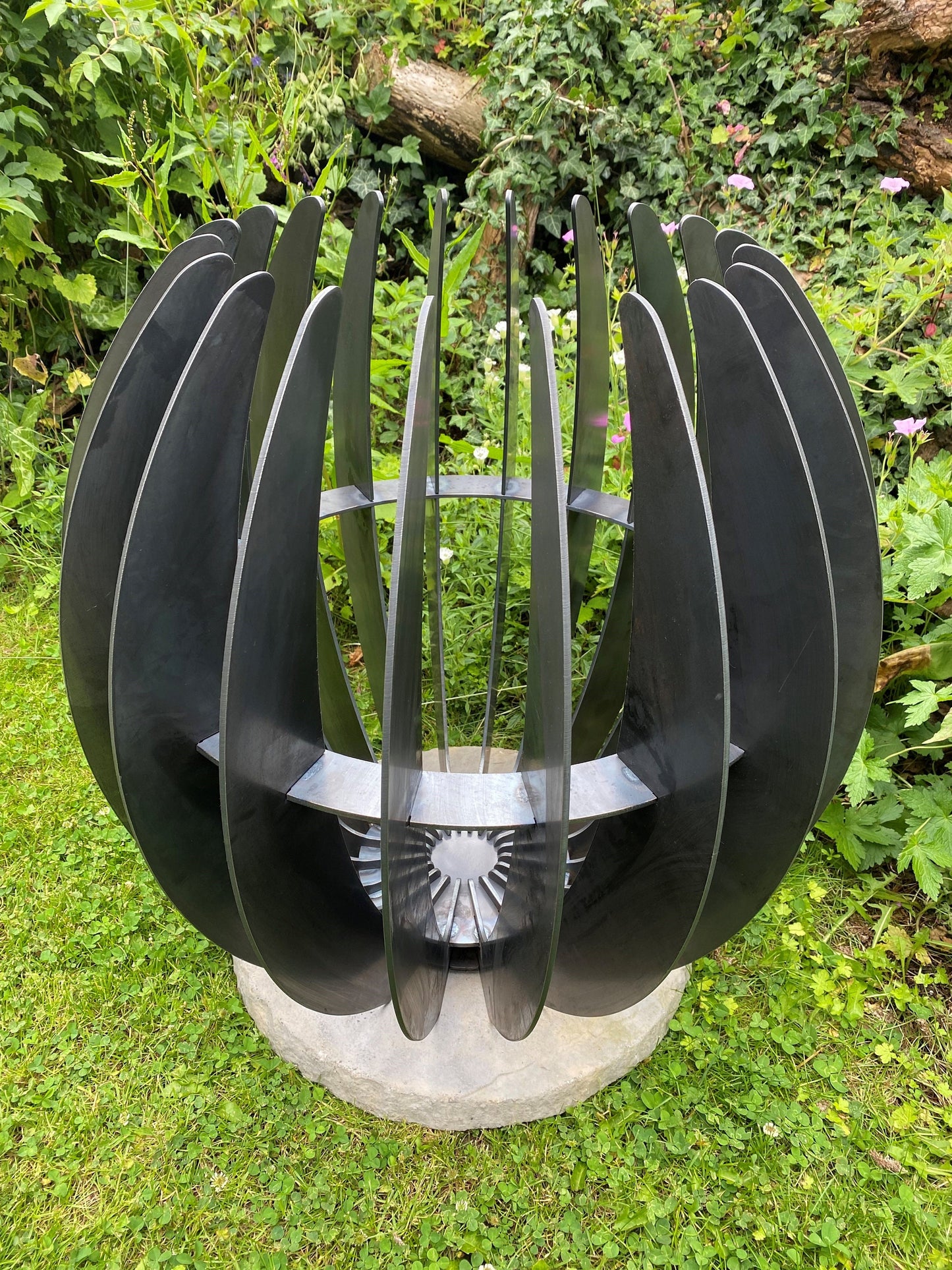 Garry Fire Pit . Large . Garden . Steel . Cozy Garden . 11th Wedding Anniversary . Gift