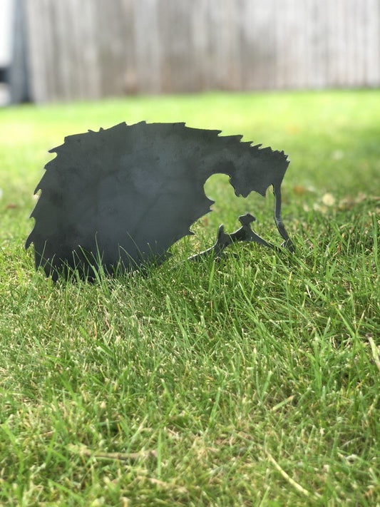 Sarah The Hedgehog . Two Styles Available  Steel Garden Art . Garden Decoration . Rusty Hedgehog  Mothers Day