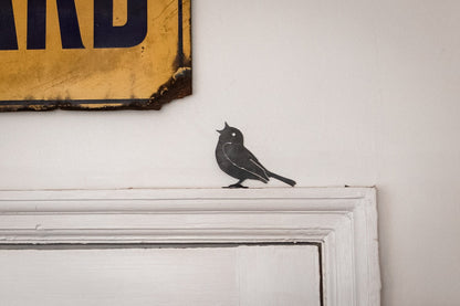Paul The Song Thrush - Metal Bird  Wall Art  Rusty Garden Ornament