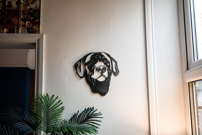Steel Labrador Head  Dog Gift  Present  Pet Portrait  Metal Dog Head  Home & Garden