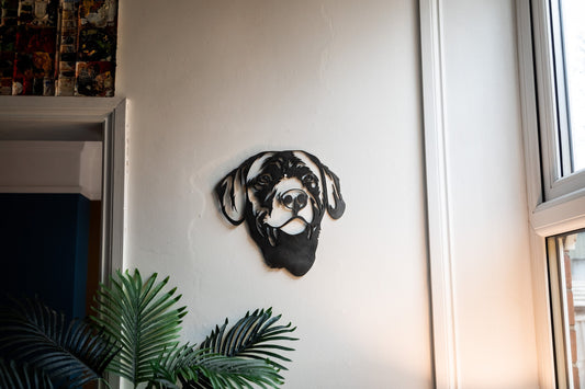 Steel Labrador Head  Dog Gift  Present  Pet Portrait  Metal Dog Head  Home & Garden