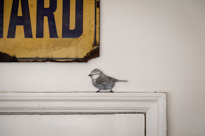 Tina The Blue Tit - Fence Topper  Garden Ornament  Rusty Art  Metal Birds