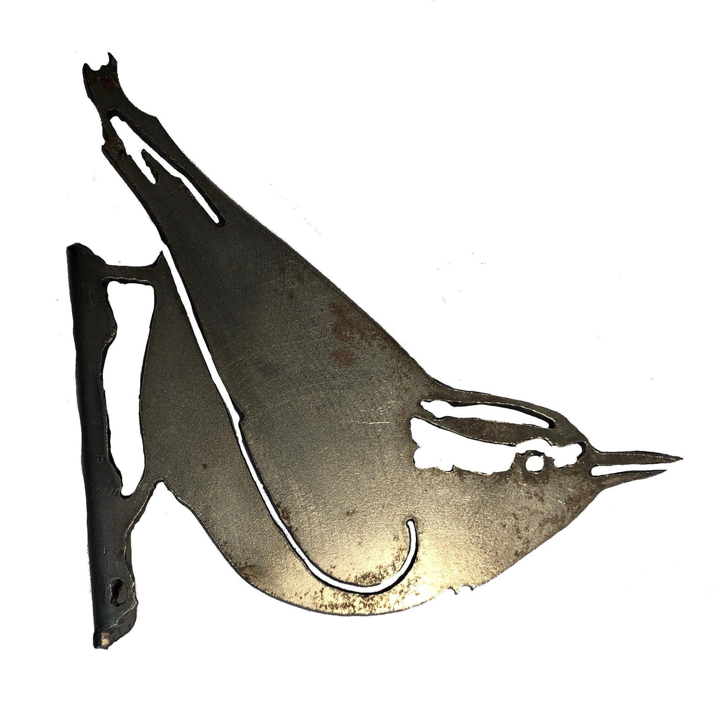 Norma The Nuthatch  Metal Bird  Garden Ornament  Rusty Art  Mothers Day