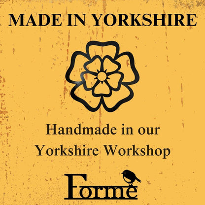 Ey Up Square Wall Sign. Funny Yorkshire Phrase. Home and Garden Decor.