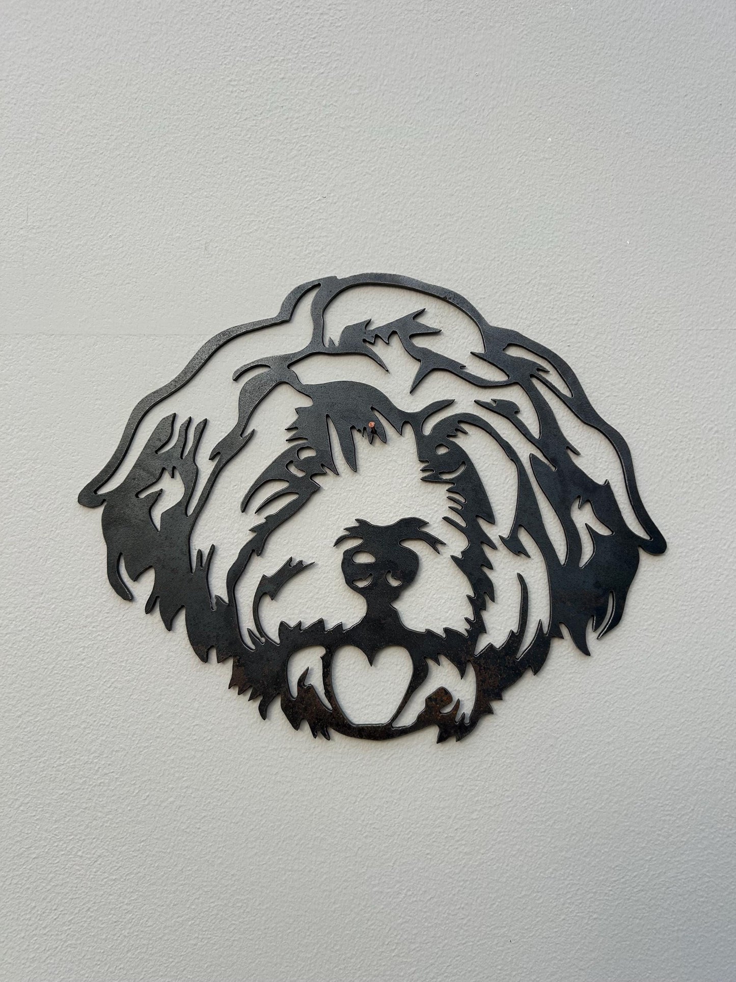 Poppy The Cockapoo  Steel  Metal Dog Head. Dog Gift  Present  Pet Portrait  Home & Garden