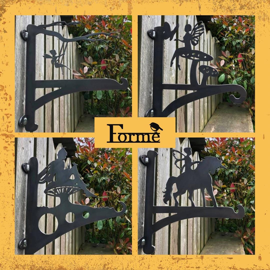 Fairy & Frog Hanging Basket Bracket