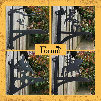 Fairy & Frog Hanging Basket Bracket