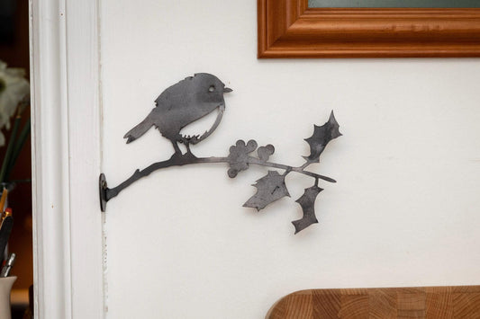 Holly The Robin - 2 sizes available  Christmas  Sympathy Gift  Garden Ornament  Rusty Art  Metal Birds  Rusty Robin