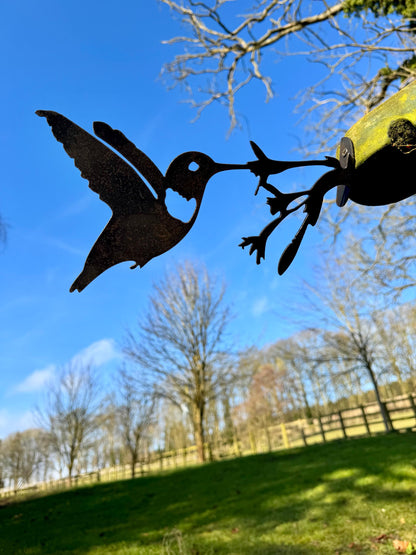 Nicola the Hummingbird - Garden Ornament  Rusty Art  Metal Birds  Mothers Day