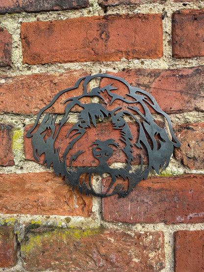 Poppy The Cockapoo  Steel  Metal Dog Head. Dog Gift  Present  Pet Portrait  Home & Garden