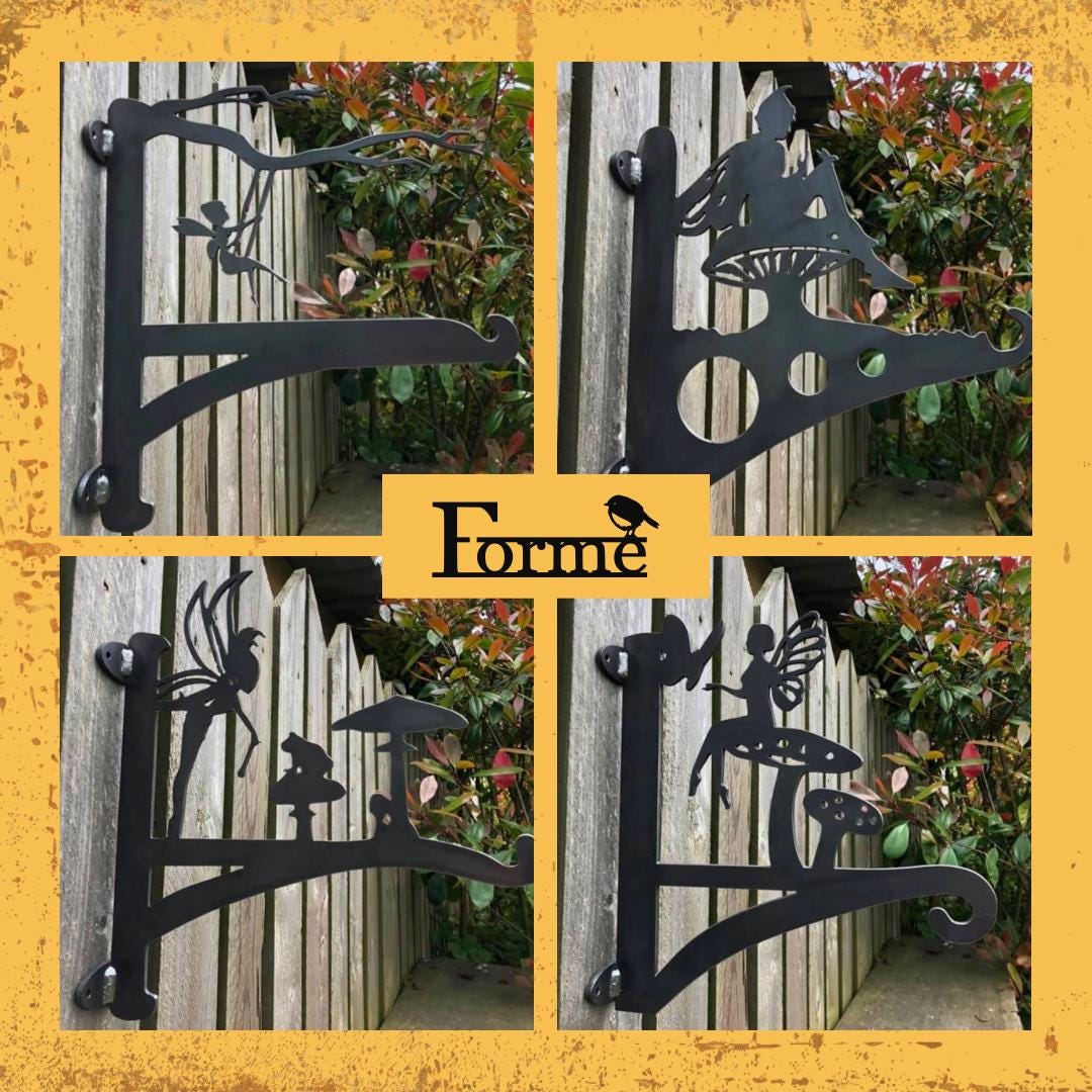 Fairy Unicorn Hanging Basket Bracket