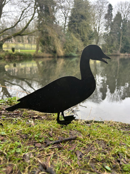 Rosie The Duck . Steel Garden Art . Garden Decoration . Rusty Ornament