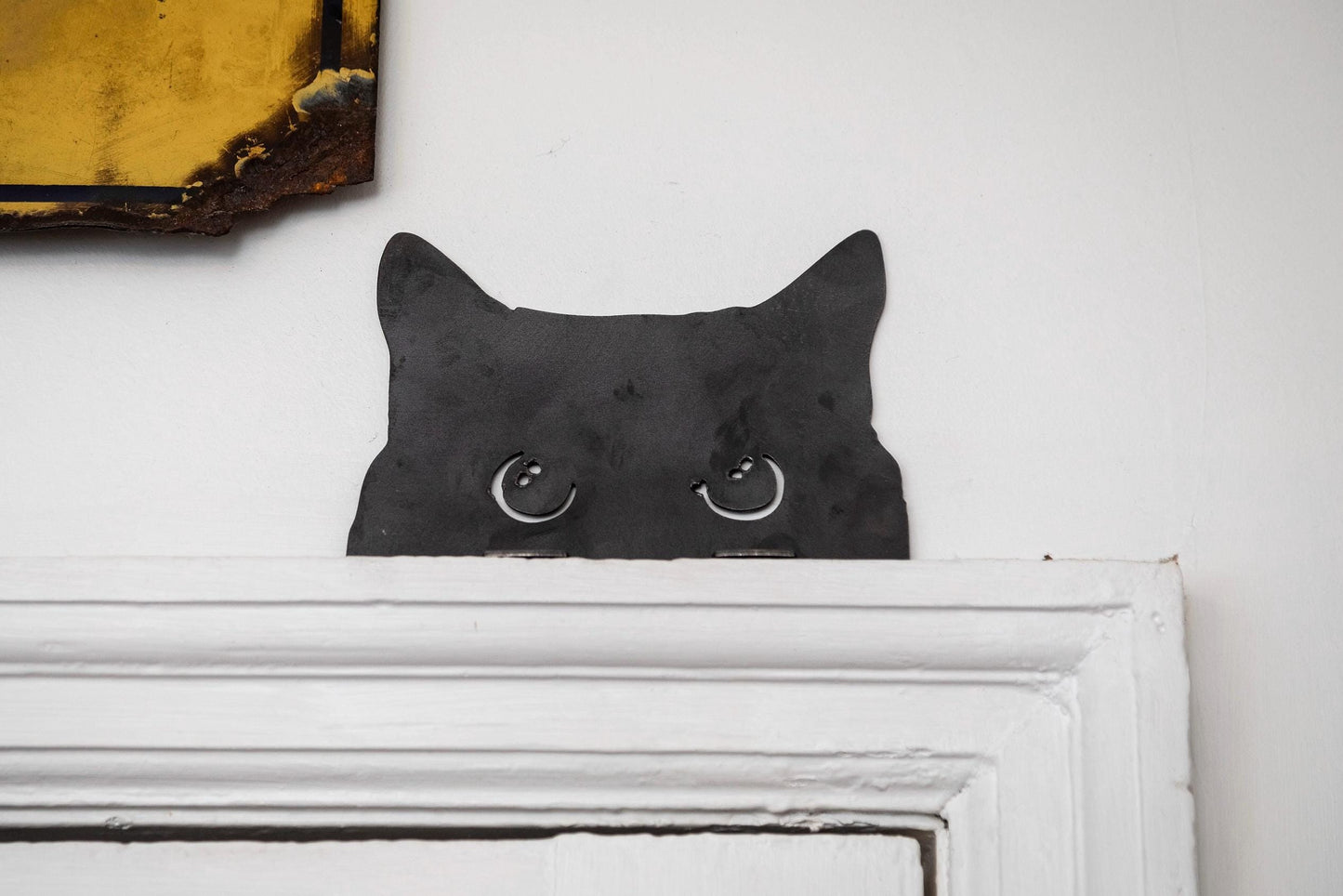 Peeping Tom Cat Fence Topper - Kitten  Kitty  Garden Ornament  Metal Garden Art  Mothers Day