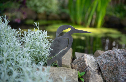 Ken The Kingfisher - Fence Topper - Garden Ornament  Rusty Art  Metal Bird